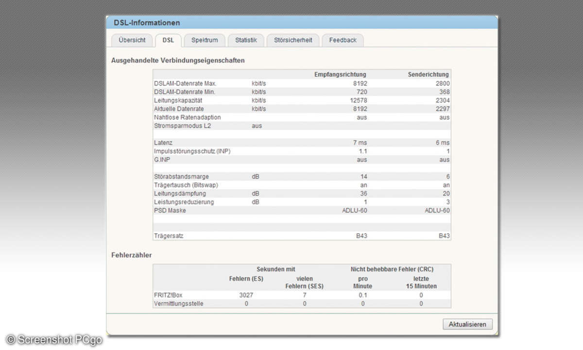 DSL Einstellungen Knotenpunkt setzen
