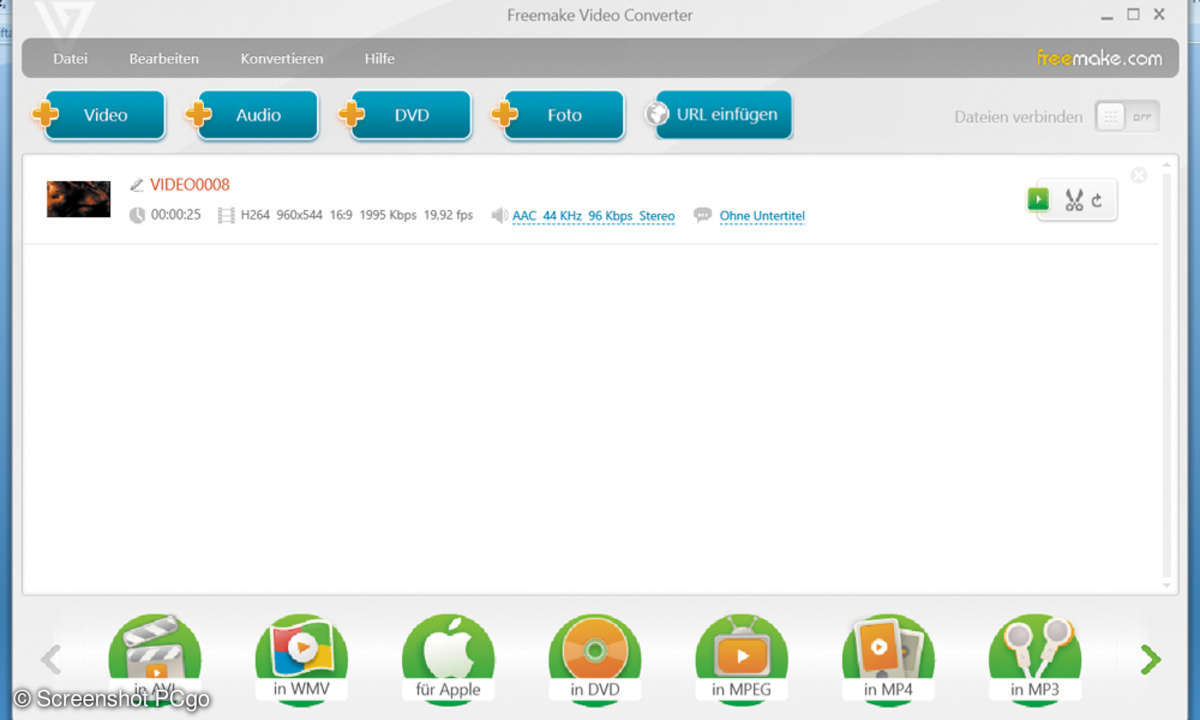 Freemake Videobearbeitung