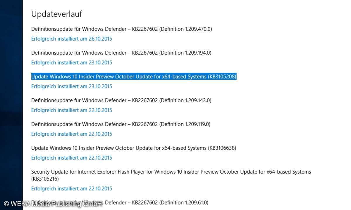 Windows 10: KB3105208 macht Probleme