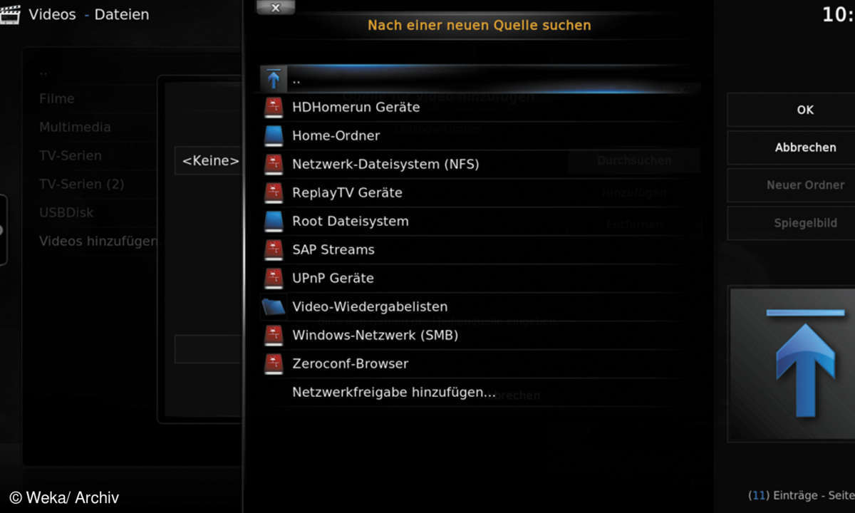 Screenshot: Kodi und Plex