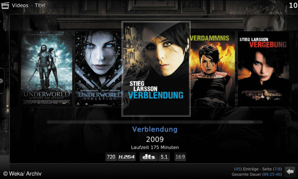 Screenshot: Kodi und Plex