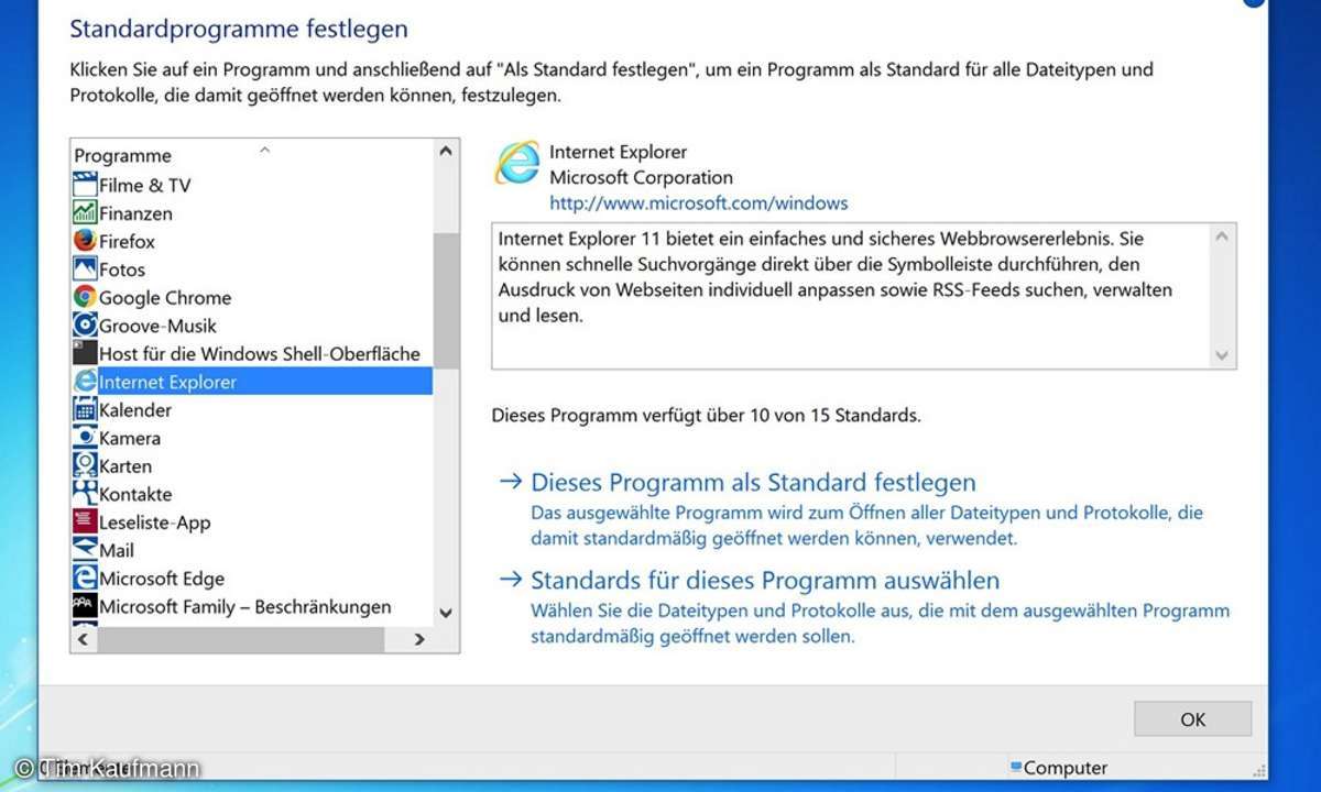 Windows 10 mit Windows 7 Oberfläche 18