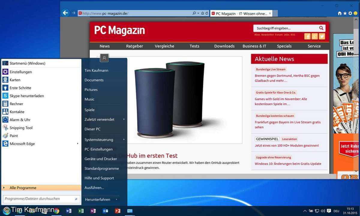 Windows 10 mit Windows 7 Oberfläche 19