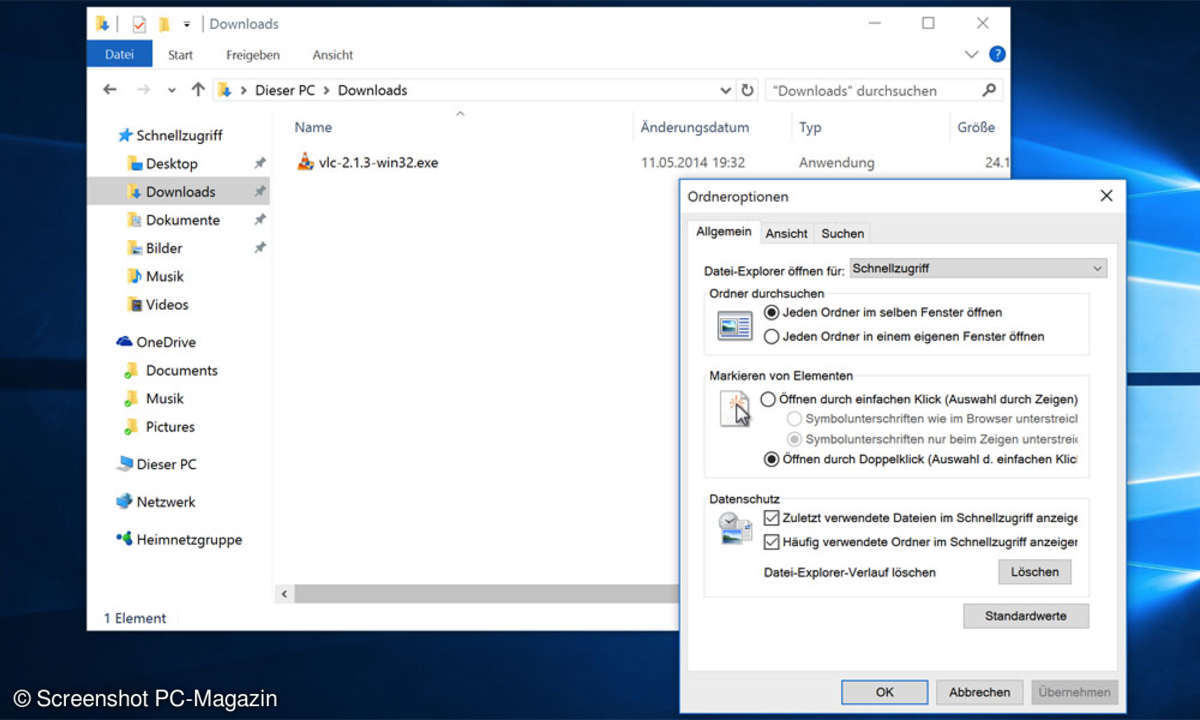 Windows 10 - Schnellzugriff im Datei Explorer