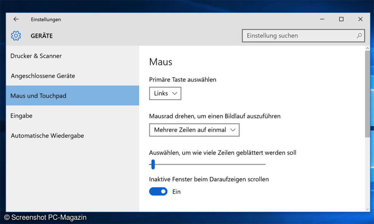 Windows 10 - Scrollen in nicht aktiven Anwendung