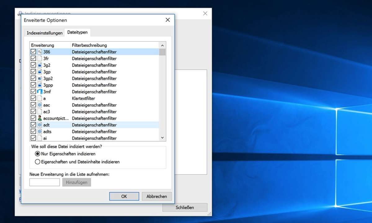 Windows 10 - Dateiinhalt durchsuchen