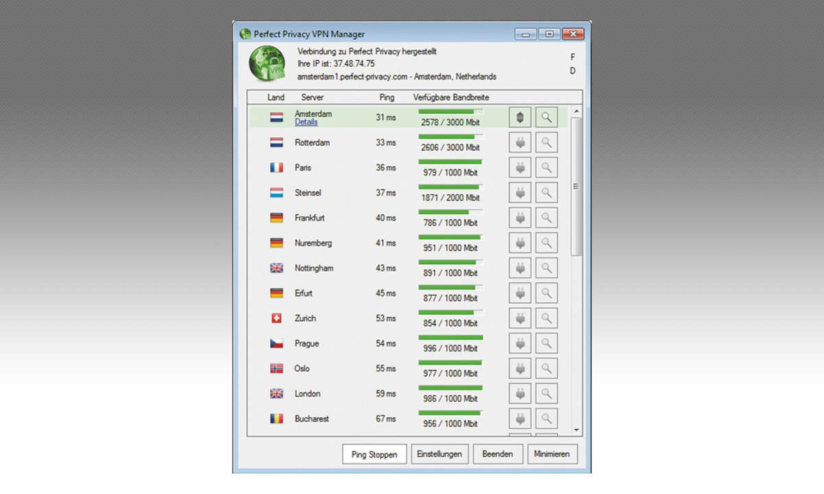 Perfect Privacy - VPN