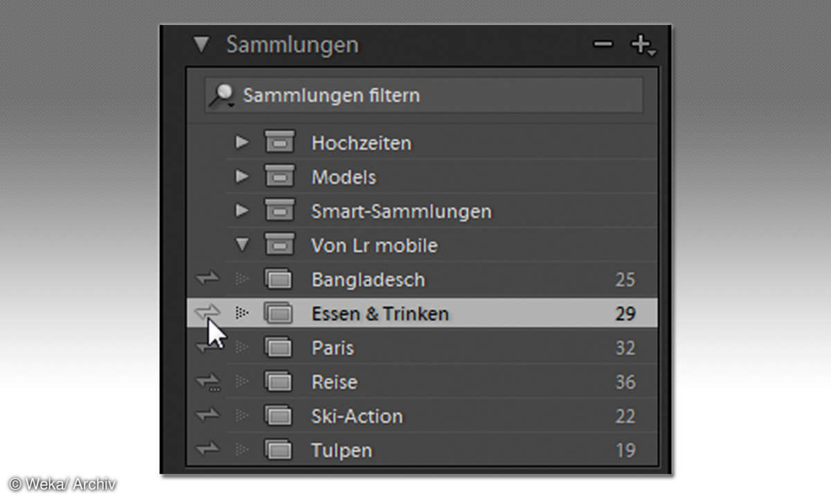 Screenshot: Auswahl