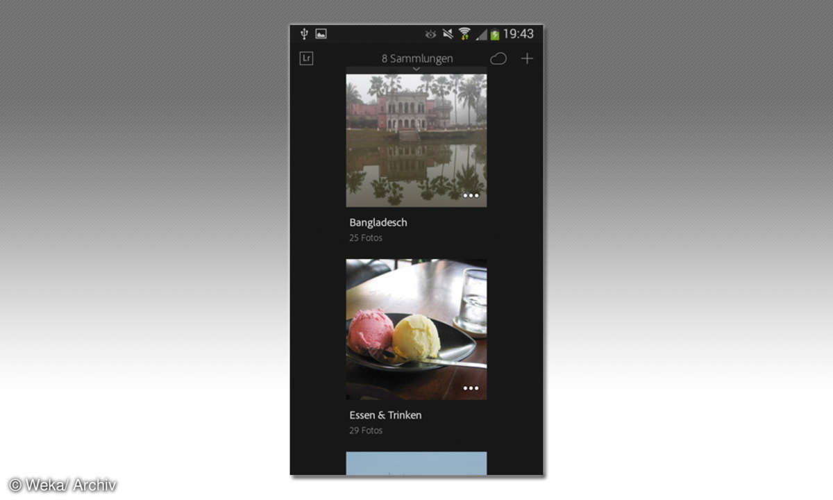 Screenshot: Sammlungen