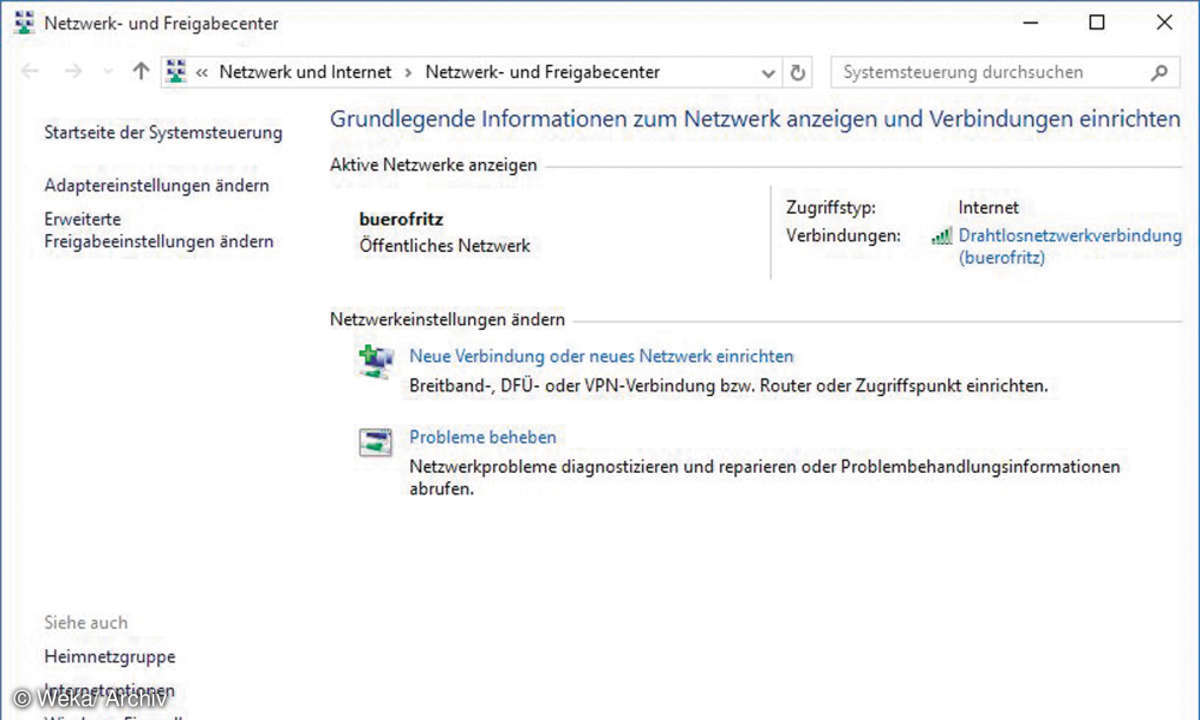 Freigabecenter Screenshot
