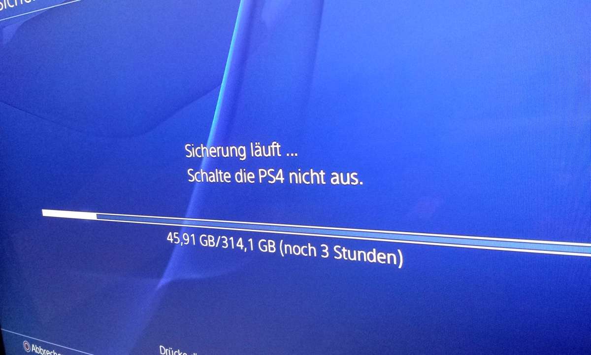 PS4: SSD-Umbau - System-Backup