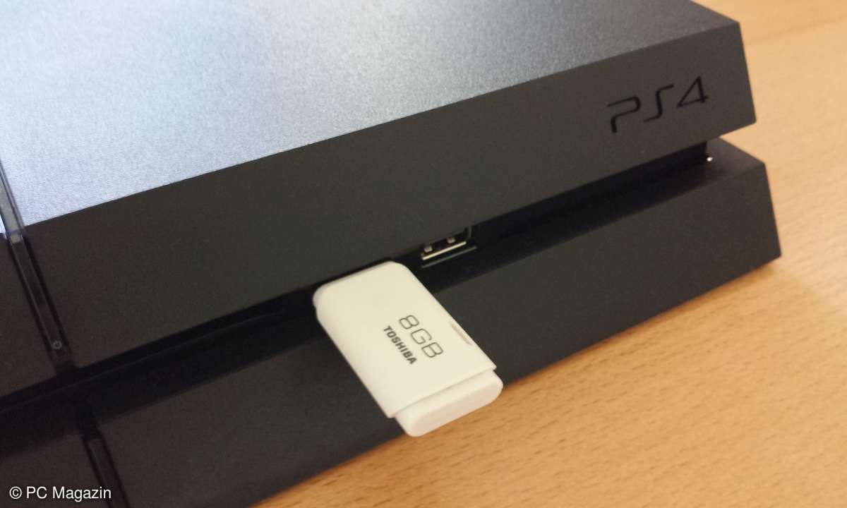 PS4: SSD-Umbau - USB-Stick