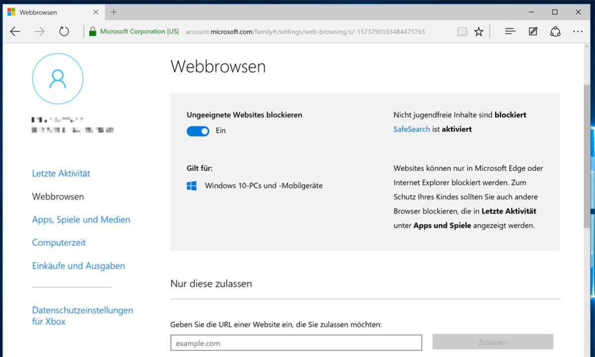 Screenshot: Windows 10