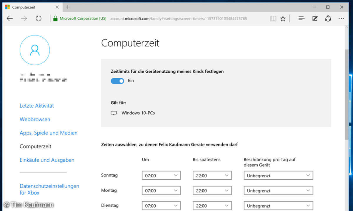 Screenshot: Windows 10