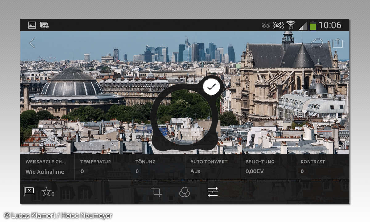 Lightroom Mobile: Weißabgleich