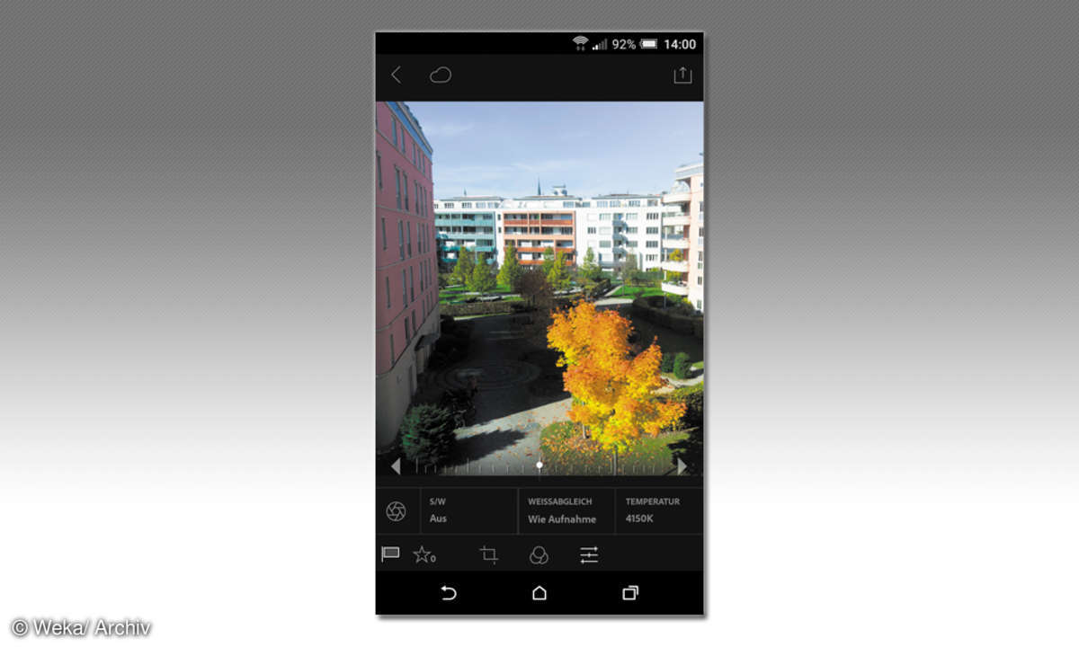 Lightroom Mobile Korrektur
