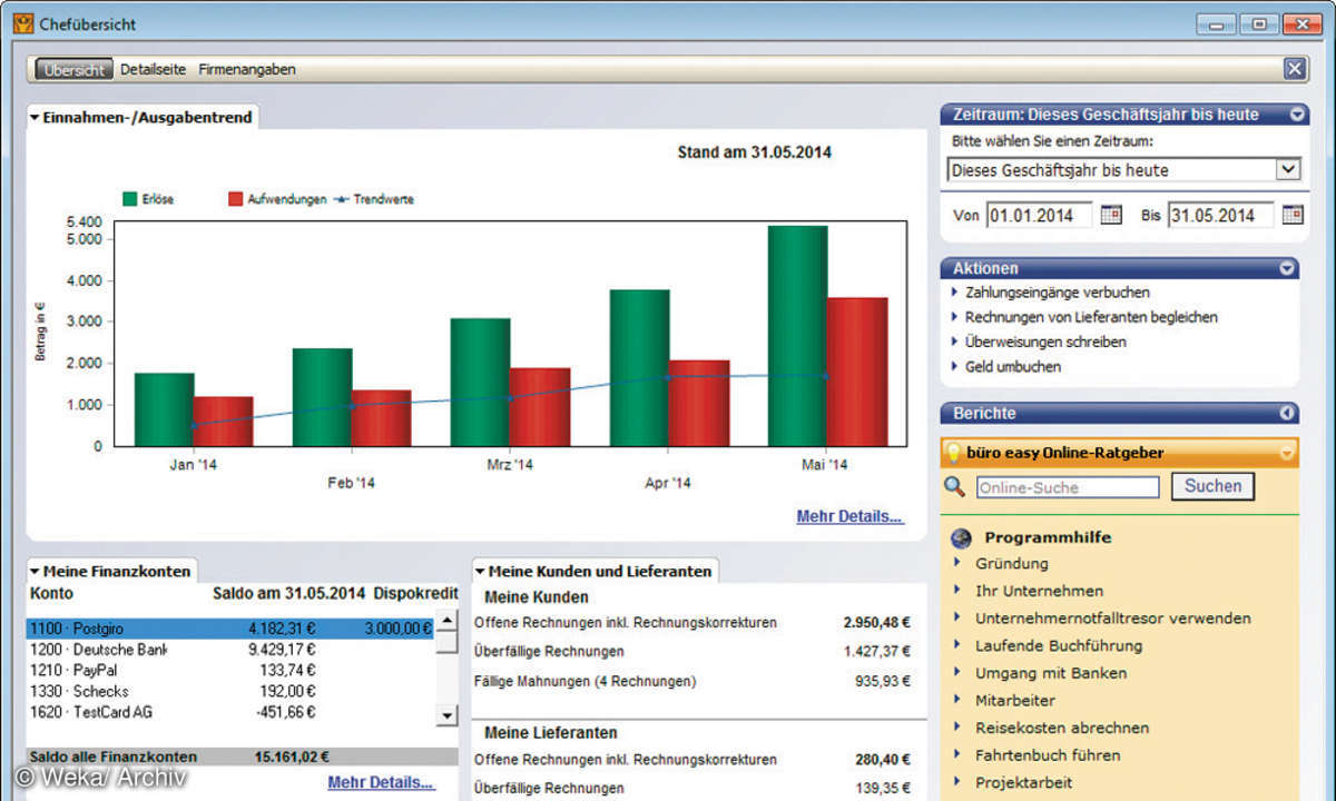 Screenshot Lexware büro easy plus