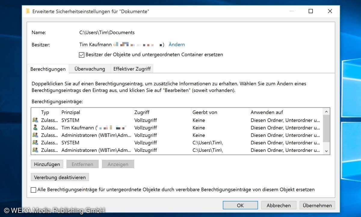 Windows 10: Office-Fehler Schreibschutz 7