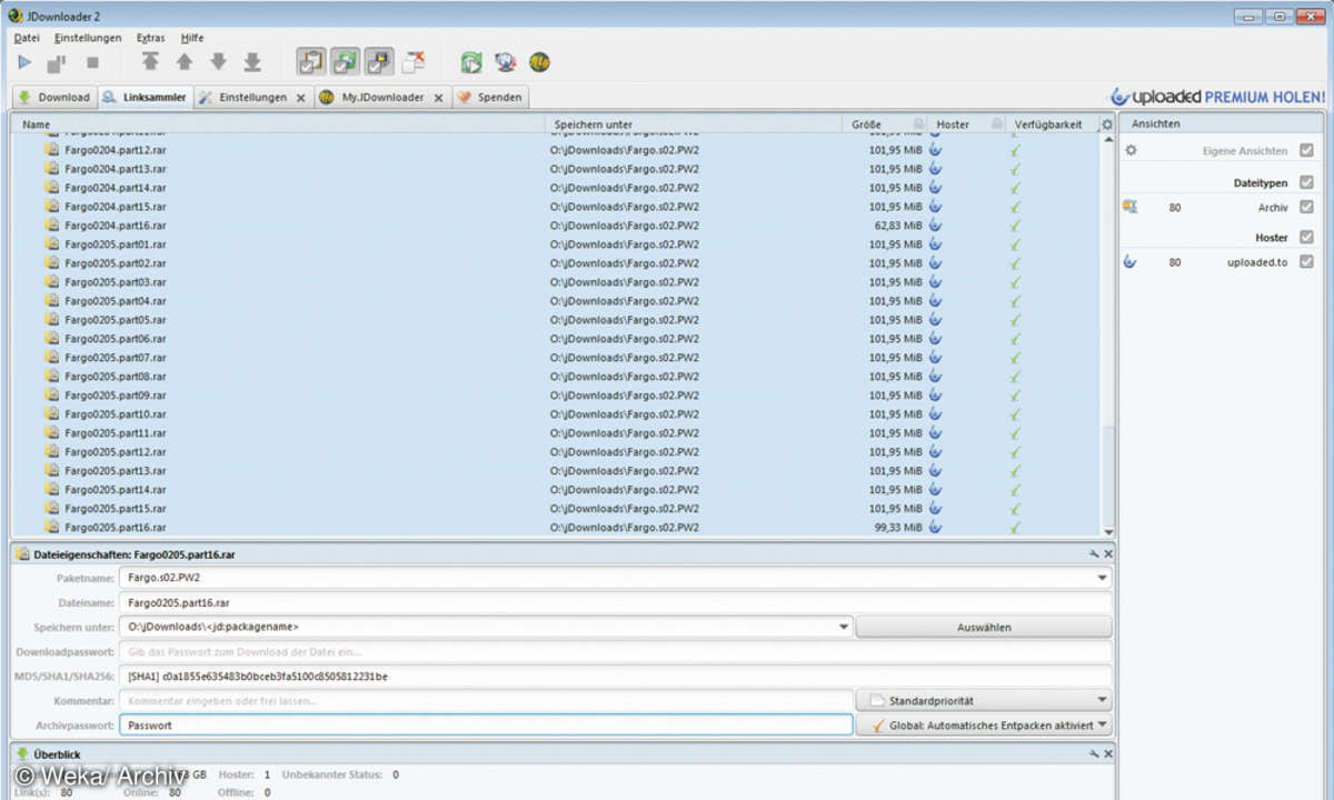 Screenshot Jdownloader