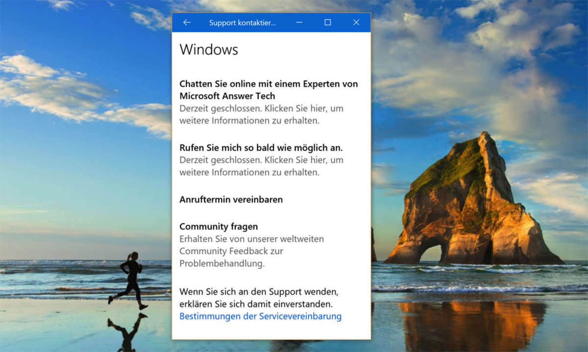 Windows 10 Support aktuell
