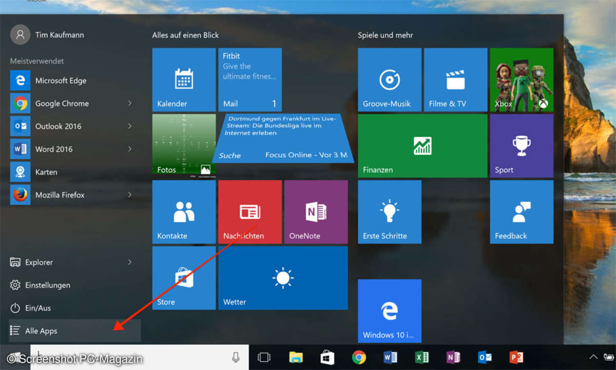 Windows 10 Alle Apps