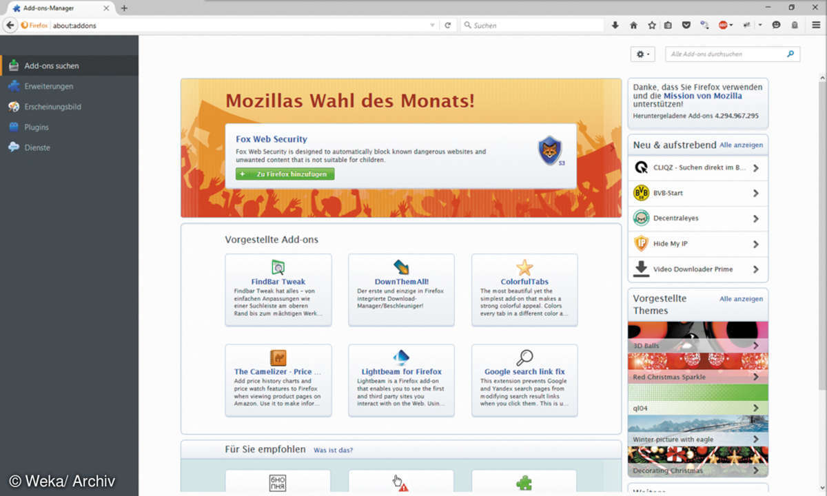 Firefox Add ons