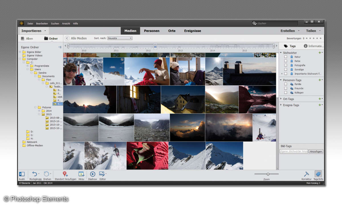 Adobe Photoshop Elements 14 - Bildverwaltung