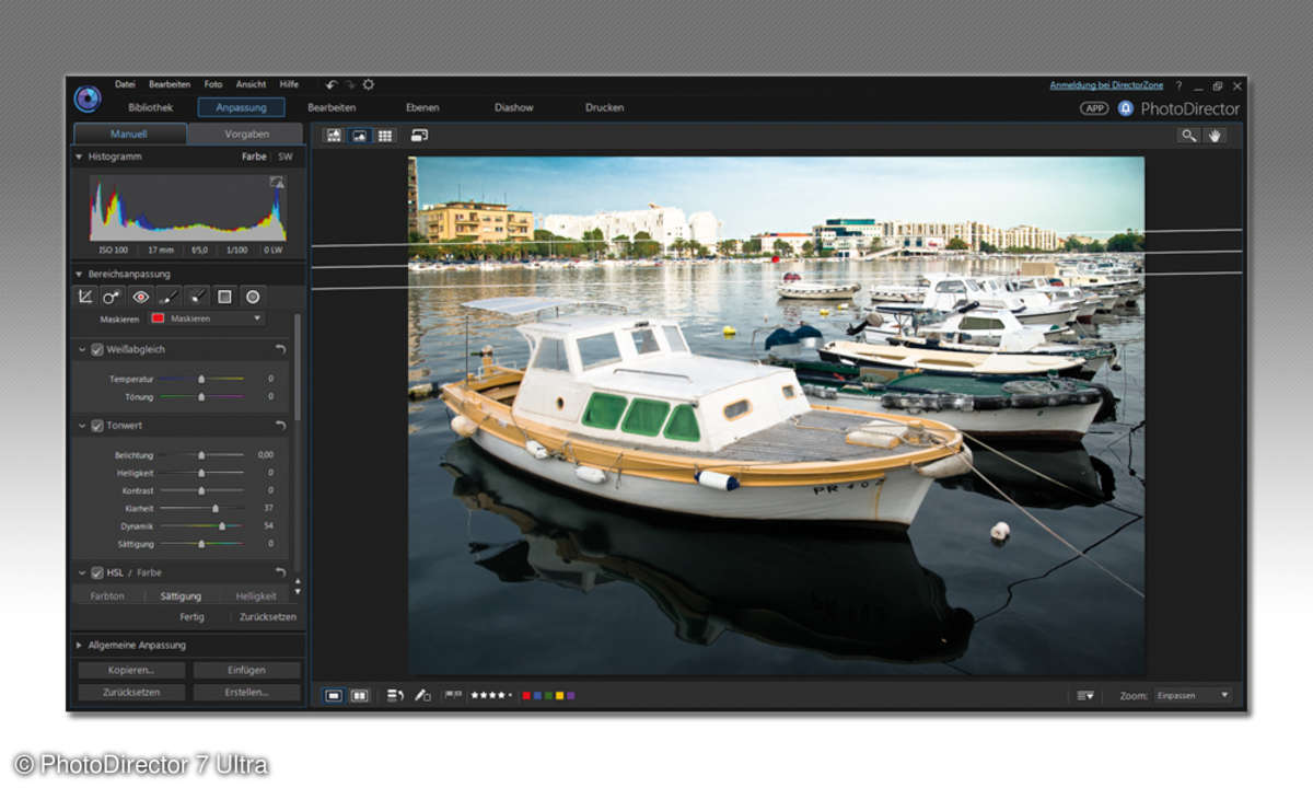 Cyberlink PhotoDirector 7 Ultra - Anpassen