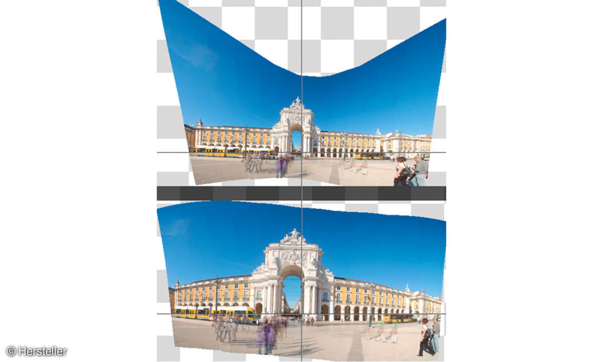Panorama Planarmodus und Zylindermodus