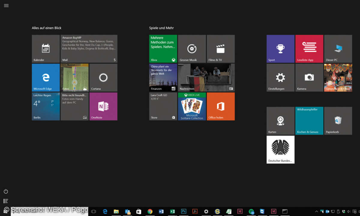 Windows 10 Startmenü