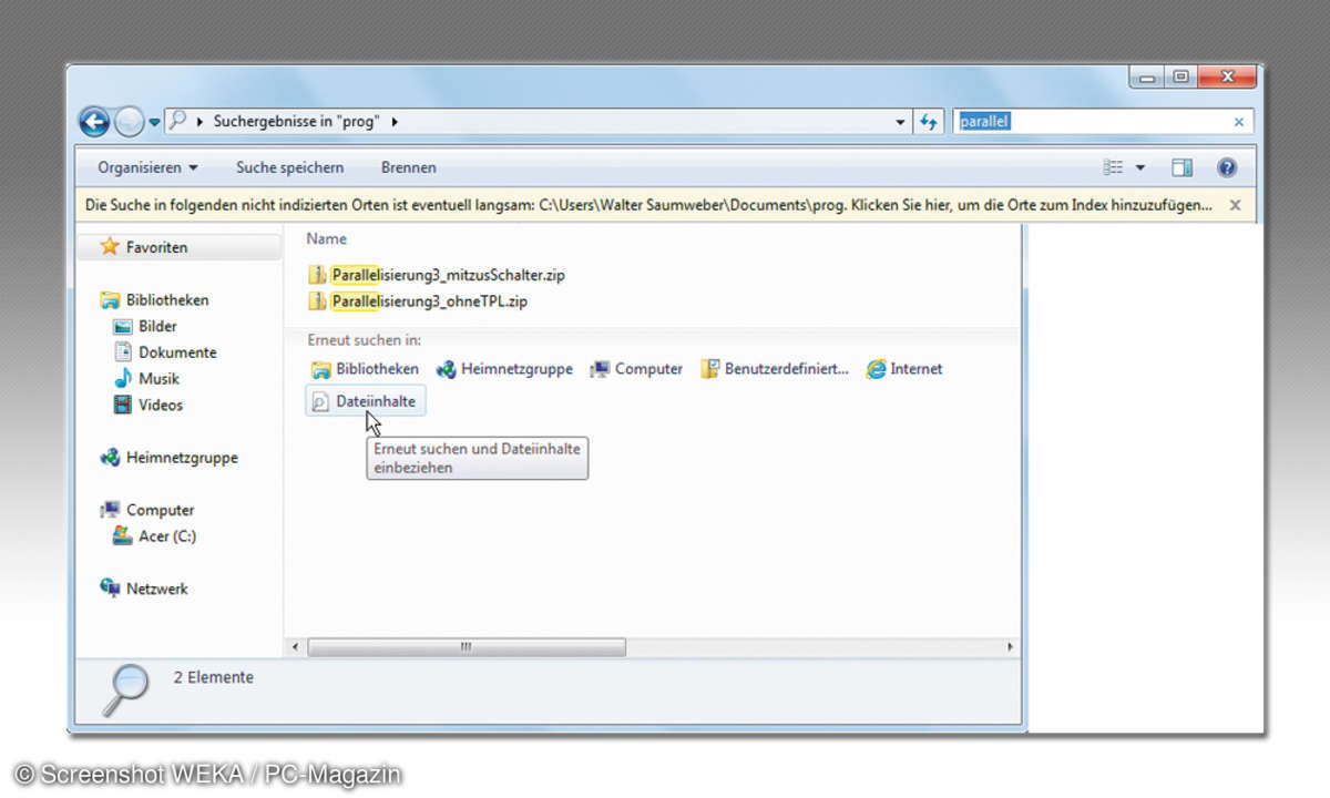 Windows-7-Suche