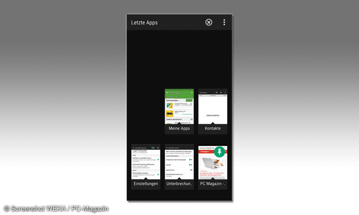 Android 5.0 - Bildschirm anheften