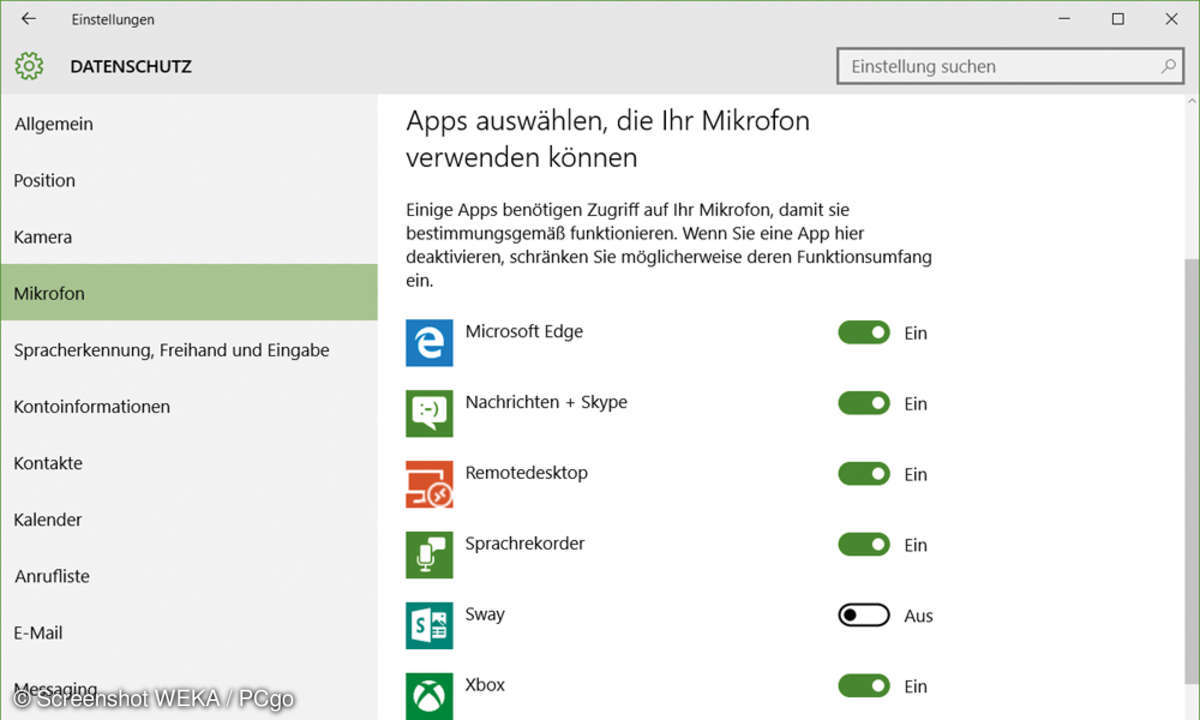 App Rechte