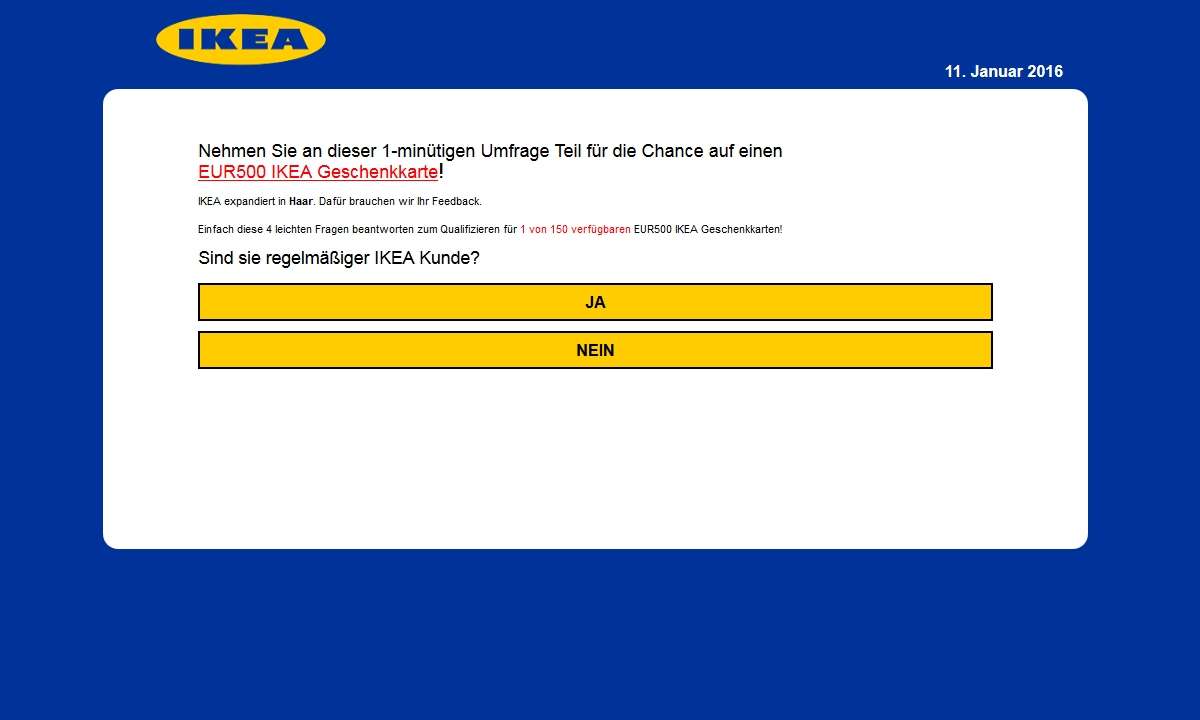 Whatsapp: IKEA-Gutschein
