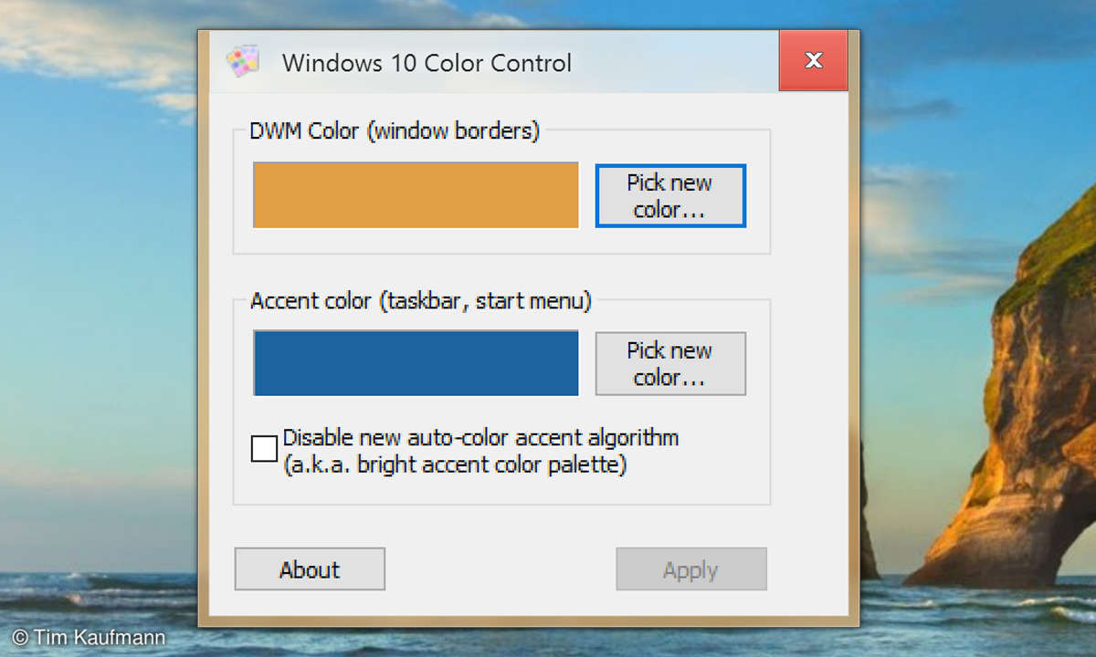 Windows 10 Color Control