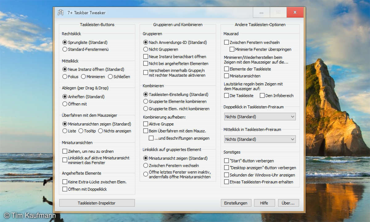 7 + Taskbar Tweaker