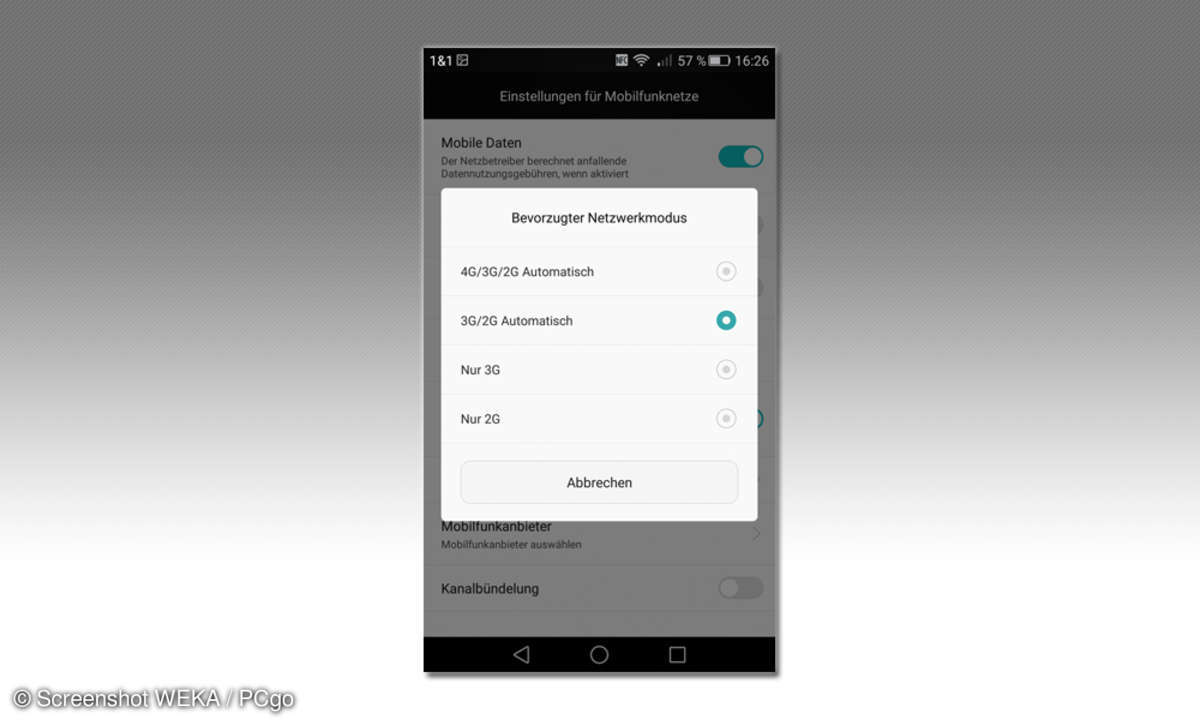 LTE ausschalten