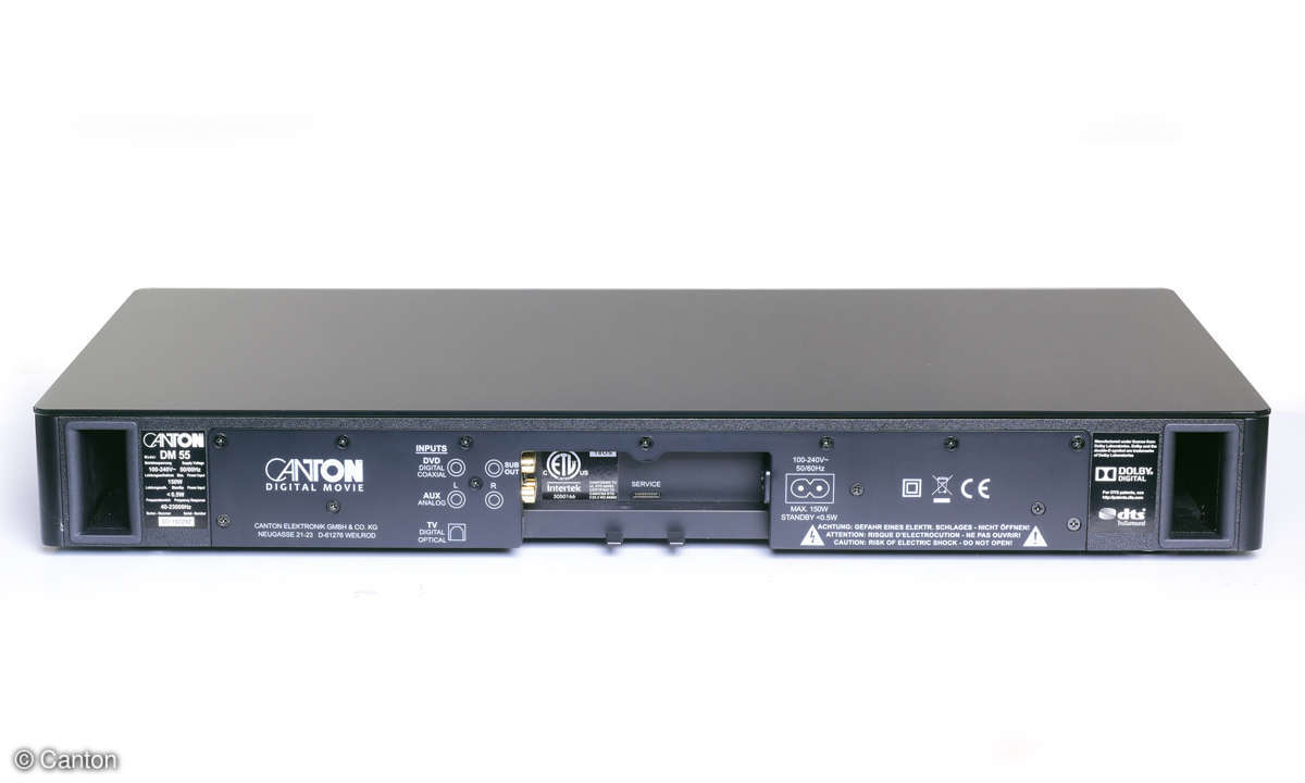 Canton DM55 Audioeingänge