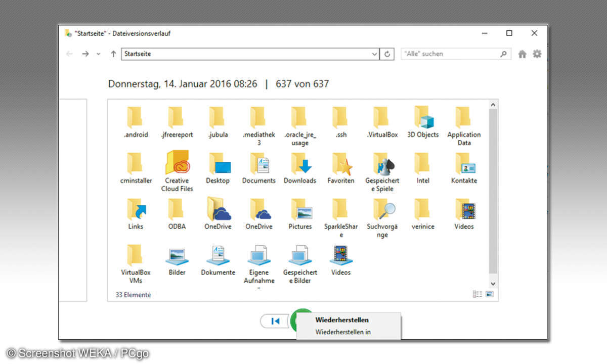 Windows Dateien wiederherstellen