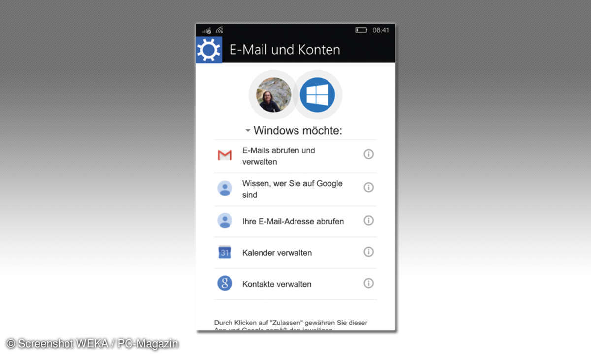 iCloud Daten af Windows-Phone