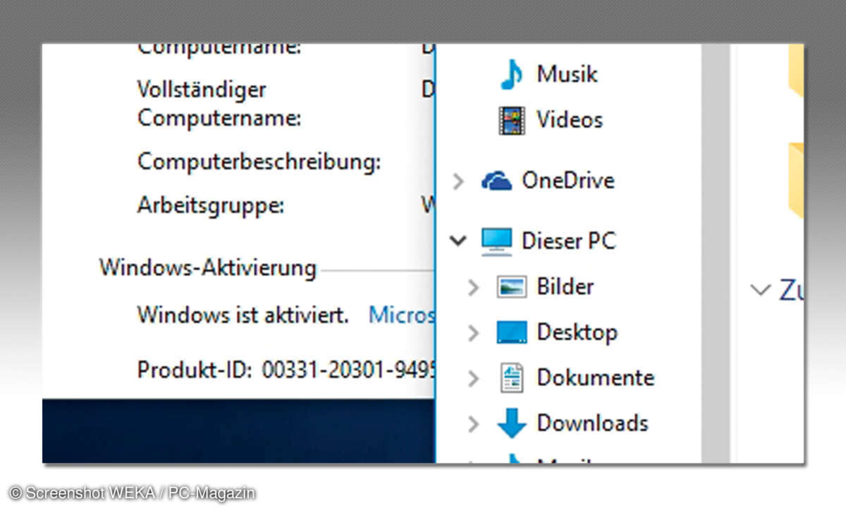 PC Eigenschaften