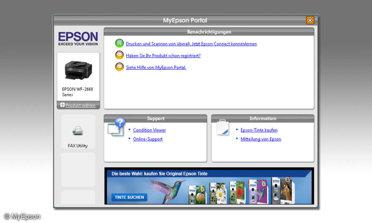 MyEpson Portal Drucksystem