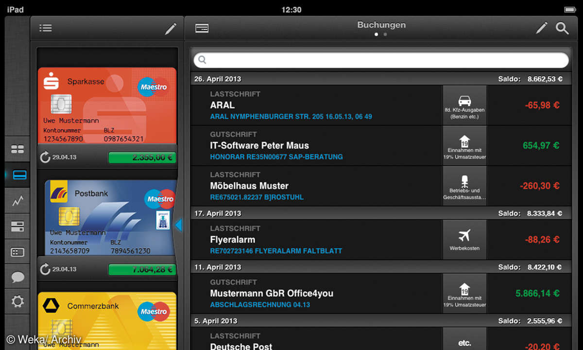 Screenshot Finanzblick