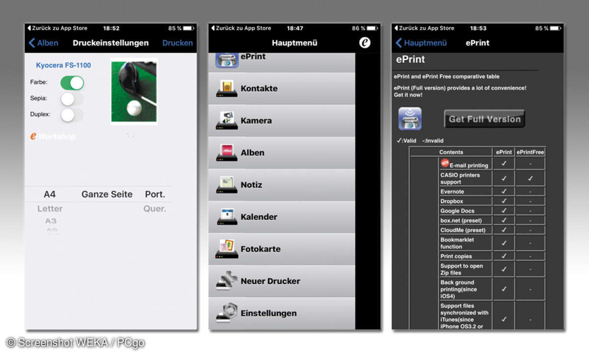 ePrint Free App