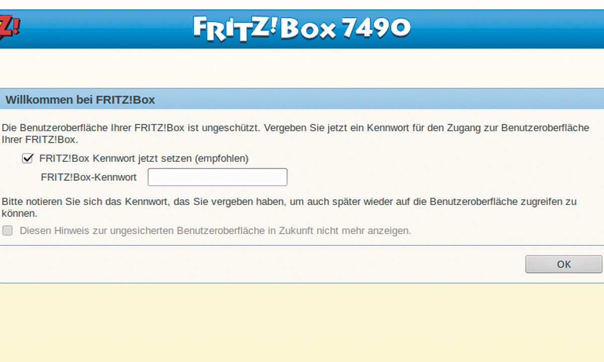 Screenshots Fritzbox
