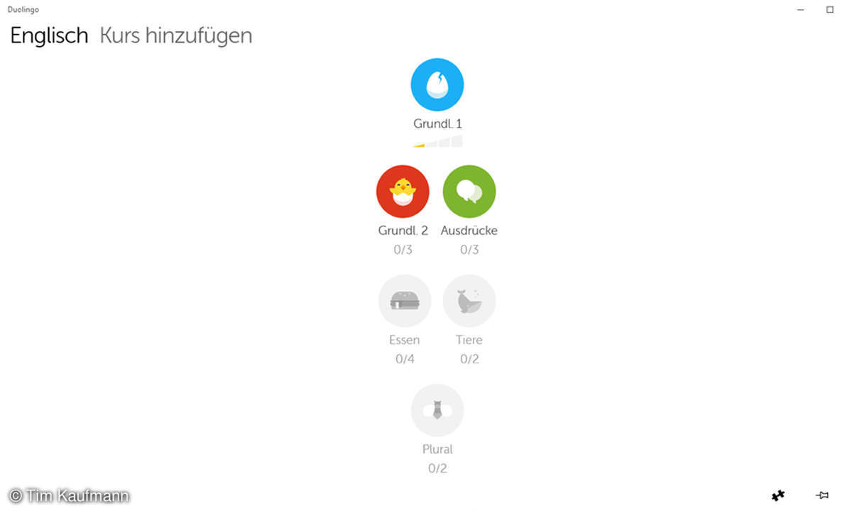 Screenshot: Duolingo