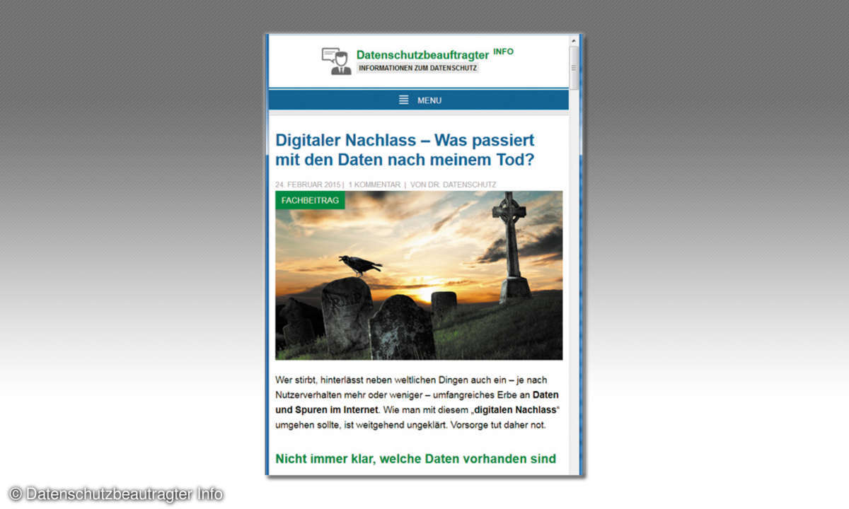 Datenschutzbeauftragter-Info