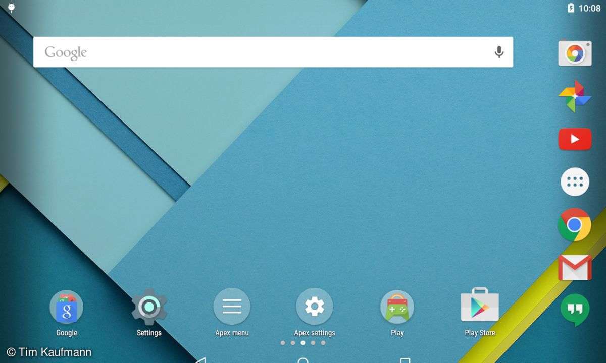 Screenshot: Apex Launcher