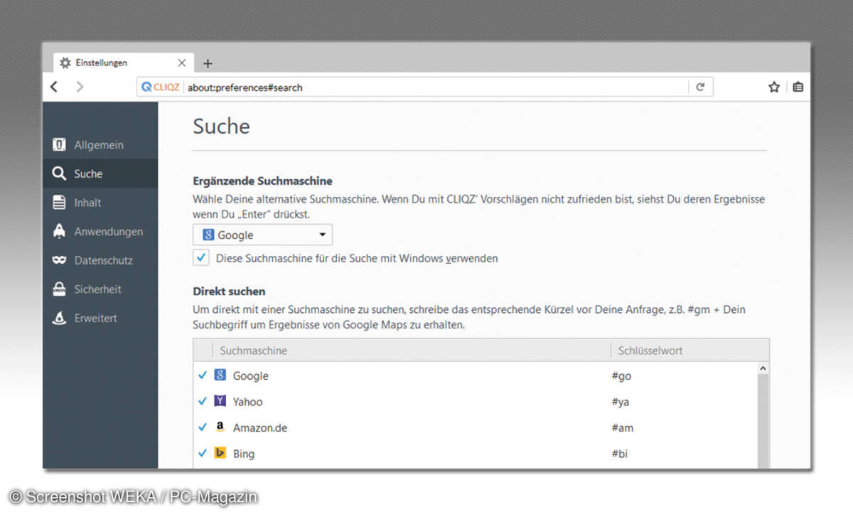Cliqz Suchmaschine
