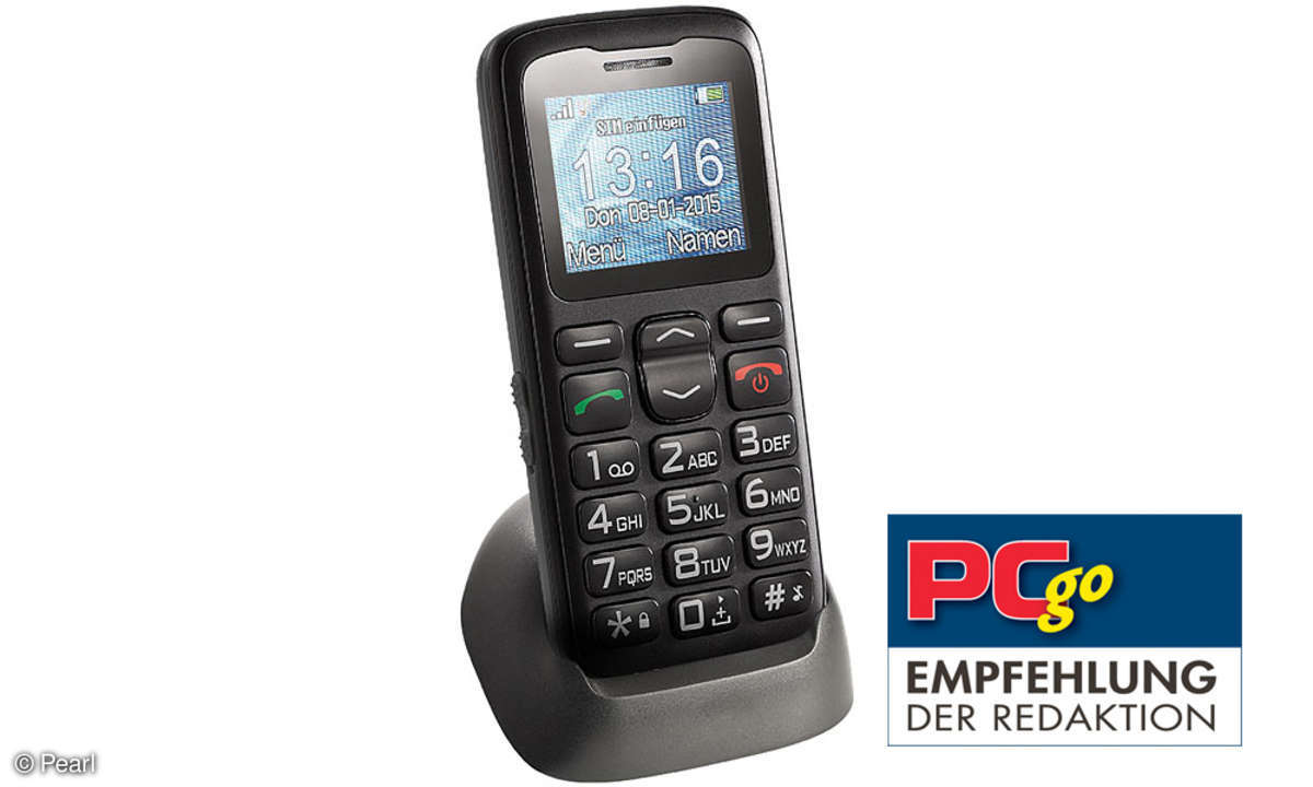 simvalley MOBILE Komfort-Handy XL-915 V2 mit Garantruf und Ladestation